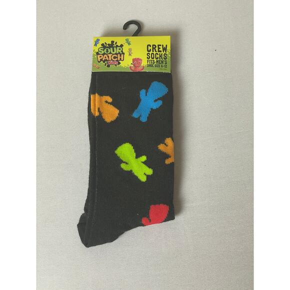 Sour Patch Kids Crew Socks 6-13 – Kidcore, Rave, Streetwear, Y2K - Picture 2 of 3